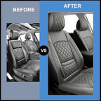 for Subaru Impreza 2012-2025 2026 Car Seat Covers, Full Set, Gray | Luxury Full Coverage Leather Seat Protectors, Waterproof Breathable, Non-Slip, Easy to Install, Airbag Compatible, All-Season - Image 6