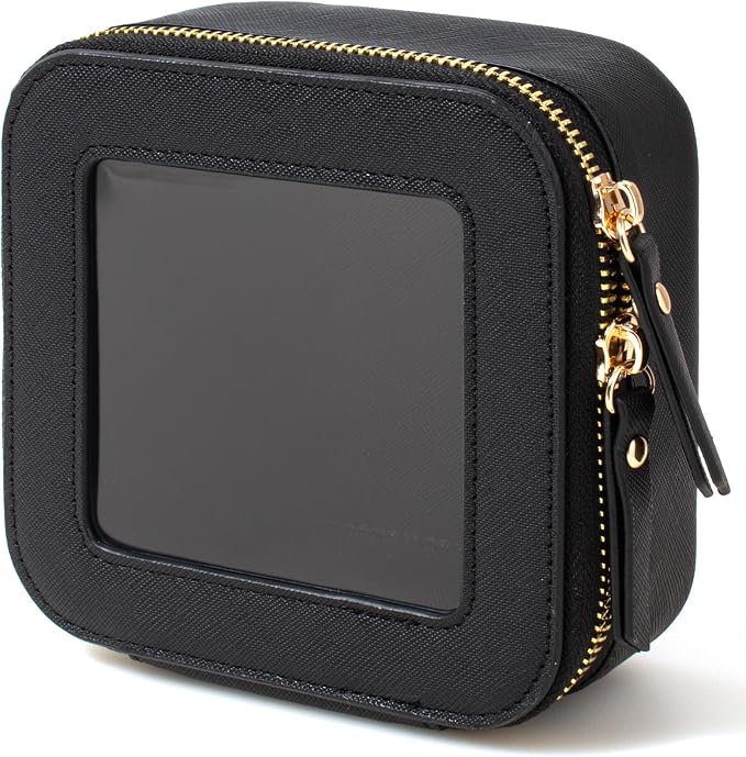 KOTORA Small Makeup Bag for Purse Travel Makeup Bag Clear Cosmetic Bag for Beach, Car Make Up Bag Organizer Storage Traveling Car Accessories Travel Beach Essentials for Women (Mini Black) - Image 8