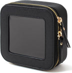 KOTORA Small Makeup Bag for Purse Travel Makeup Bag Clear Cosmetic Bag for Beach, Car Make Up Bag Organizer Storage Traveling Car Accessories Travel Beach Essentials for Women (Mini Black) - Image 8
