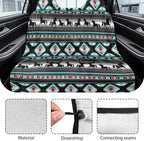 American Western Tribal Aztec Horse Print Waterproof Backseat Cover for Car Trucks Van SUV Jeep, Universal Fit Non-Slip Rear Bench Towel Seat Covers for All Seasons - Image 6