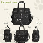 LARIPOP Dog Travel Bag Airline Friendly for Small Medium Large Dogs, Pet Travel Organizer with Collapsible Bowls Food Containers Mat, Waterproof Portable Tote for Dog Outdoor Travel - Image 3