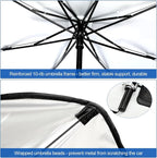 Riakrum Patriotic Eagle American Flag Car Windshield Sun Shade Umbrella Foldable UV Ray Windshield Sun Shade Car Front Window Sunshade Keep Vehicle Cool Heat Reflector, Fit Various Size - Image 7
