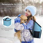 BAGLHER丨Dog Travel Bag, Airline Approved Pet Supplies Backpack, Dog Travel Backpack with 2 Silicone Collapsible Bowls and 2 Food Baskets - Image 7