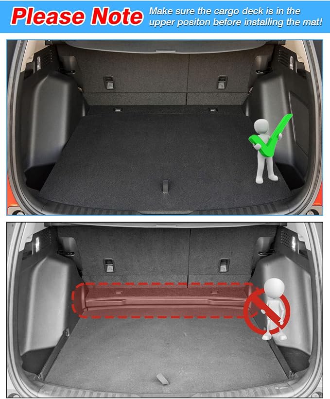 Powerty Trunk Mat for Honda CRV Hybrid 2023-2026, All Weather TPE Cargo Mat Liner for CR-V Upper Position Cargo Deck - Image 5