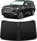 INSAUTO Custom Fit Windshield Sun Shade for Infiniti QX80 2014-2024 | Foldable Front Window Sunshade Car Accessories, UV & Heat Reflector, Keeps Interior Cool, Includes Storage Bag by INSAUTO