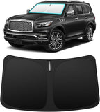 INSAUTO Custom Fit Windshield Sun Shade for Infiniti QX80 2014-2024 | Foldable Front Window Sunshade Car Accessories, UV & Heat Reflector, Keeps Interior Cool, Includes Storage Bag by INSAUTO