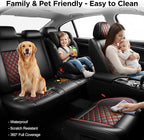 Fit for CH-R Car Seat Covers Compatible with Toyota CHR 2018-2022 - Waterproof Breathable Leather Automotive Seat Cushions Protector, Airbag Compatible,Only 2 Front seat Covers(Redline) - Image 4
