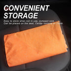 Sweat Towel Car Seat Cover Protector Front Seats for Gym Workout, Running, Swimming, Beach and Hiking, Waterproof Universal Seat Cover for Car, Trucks, Van & SUV (2, Gradient Orange, Front) - Image 5