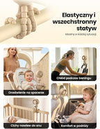 Warmco Portable Stroller Fan, 4000mAh Rechargeable Clip On Fan | Flexible Tripod (Up to 15H), 4 Speeds, LED Display, Detachable Grille, Quiet Operation, for Car Seat, Crib - Image 7