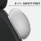 FLORICH Leather Cars Seat Covers Automotive Seat Cover Front Pair Waterproof Seat Covers for Car Vehicle Seat Cushion Protector Universal Fit for Most Cars Trucks SUVs, Black - Image 4