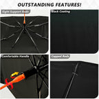 Dark Green Black Car Sun Shade Windshield Car Umbrella Foldable Uv Ray Reflector Front Window Sun Shade Visor Shield Cover - Image 3
