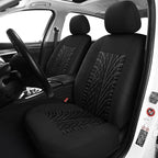 Pariitadin Car Seat Covers Full Set, Washable and Breathable Premium Cloth Automotive Vehicle Seat Cover for Car Interior, Universal Fit for Most Cars, Sedan, Truck, SUV(Black) - Image 2