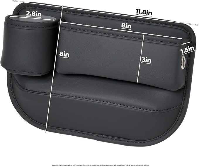 Anti-Drop Car Seat Gap Filler Organizer, Premium Leather Console Organizer, Easy Access to Phone/Keys, Universal Fit for Car SUV Truck Multi-Purpose Essentials Organizer(2PC) - Image 7