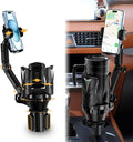 Phone Holders for Your Car, 2 in 1 Adjustable Stable Car Cup Phone Holder | Secure Hold, Multi-Scenario Use for Drivers, Commuters & Road Trips, Universal Fit for Up to 5.31'' Drinks/Mugs/Foods by bokilino