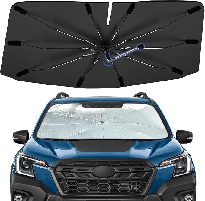 Windshield Sun Shade Intended for Subaru Forester 2019-2026 Umbrella Shield | Foldable Car Sunshade for Front Window, Highly Reflective Auto Sun Shield Visor for UV Protection, Keep Car Cool Accessories by Bocvam