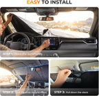 [2026 Upgraded] DooGooCoo Windshield Sun Shade for Subaru Crosstrek 2018-2025 2026 [Cooling Ice-Crystal, 100% Sun Block ] Sunshade for Car Windshield for Subaru Crosstrek Sun Shade, Custom Fit. - Image 7