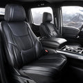 Coverland Custom SUV Car Seat Covers for 1998-2008 Subaru Forester | Premium Waterproof Faux Leather Non-Slip Memory Foam Airbag Compatible Custom Fit Interior Protector [Front Seat-Black] by Coverland