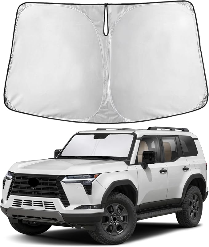 EcoNour Windshield Sunshade Compatible for Lexus GX550 2024 2025 | Sun Visor for Front Windshield & Window Sun Shade Cover, UV Heat Blocker & Protector, Car Accessories by EcoNour
