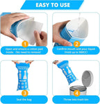 Disposable Urine Bag for Travel - 900ML Portable Pee Bags for Women Men 8/12/20/24/28 PCS Emergency Vomit Bags Urinal Toilet for Car Camping, Road Trip,Traffic Jam, Pregnant, Kid, Patient - Image 7