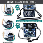 PetAmi Dog Treat Pouch, Pet Treat Pouch for Training, Dog Walking Bag Holder for Kibbles, Pet Food Toy, Dog Trainer Essentials Supplies, Poop Bag Dispenser, 3 Ways to Wear (Camo Blue) - Image 4