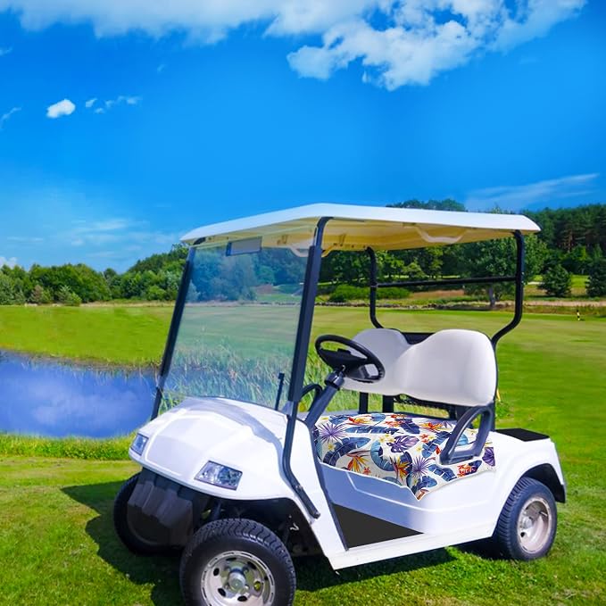 ENYORSE Golf Cart Seat Covers, Tropical Floral Seat Towel Blanket, Soft Breathable Microfiber, Keeps Seats Cool & Comfortable, 51”x31”, Fits 2 & 4 Passenger EZGO, Yamaha,Club Car Carts - Image 7