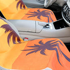 1 Pack Car Seat Towel Cover with Storage Bag, Beach Palm Trees Style | 63 x 32 in Car Towel Seat Cover Non Slip Waterproof, Gym Workout Swimming Running, Machine Washable Sweat Absorbent Protector - Image 3