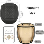 1 Pack Leather Front Car Seat Covers,Bottom Seat Covers for Cars,Driver Car Seat Cover,Luxury Seat Protectors,Waterproof,Anti-Slip,Full Wrap,for Most Vehicles,Sedan,Truck,SUV(Black) - Image 3