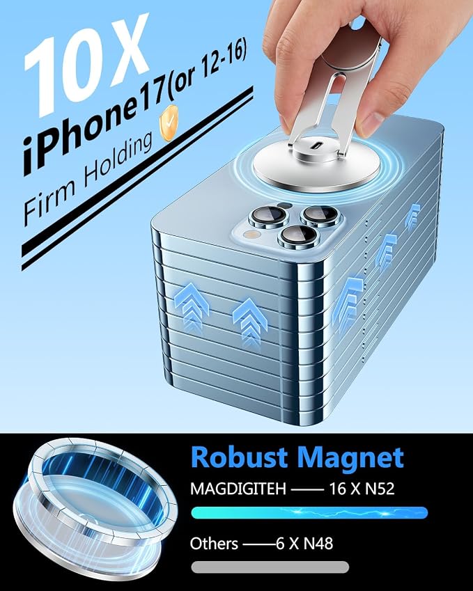 Magnetic Tesla Phone Holder, Laptop Phone Holder for iPhone 17/16/15/14/13/12 Pro Max, Car Magnetic Phone Holder for Tesla Model 3/ ModelY/X/S (Silver) - Image 4
