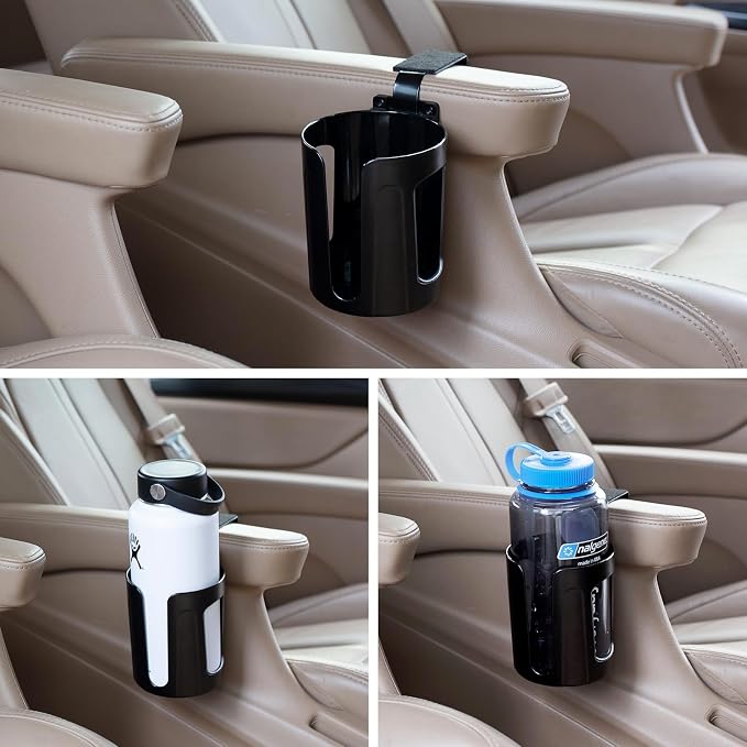 Large Car Door Cup Holder, Side Window Seat Armrest Drink Holder | Shockproof, Scratchproof, Doesn't Scratch Tint, Holds Large 8-40 oz. Bottles, Mugs and Other Big Drinks in 3.15"-3.93" - Image 3