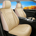 Fit for RAV4 Seat Covers Compatible with Toyota RAV 4 2007-2025 2026 - Waterproof Breathable Leather Automotive Seat Cushions Protector,Airbag Compatible,Full Set 5 Seats(Beige) by Unknown