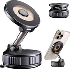 Car Phone Holder for Magsafe [120+LBS Strong Suction & 2800gf Magnetic] | 360° Adjustable Car Phone Mount, Phone Holders for Your Car for iPhone 17 Pro Max 16 15 14 13 12 Air by Estbuc