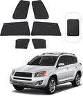 Front Side Half Window Shade Foldable Custom Fit for Toyota RAV4 2006-2012 Car Window Shades for Side Window Sun Shade UV Protection Heat Insulation for Camping Sleeping 6PCS by FannycCargoCover