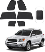 Front Side Half Window Shade Foldable Custom Fit for Toyota RAV4 2006-2012 Car Window Shades for Side Window Sun Shade UV Protection Heat Insulation for Camping Sleeping 6PCS by FannycCargoCover