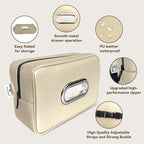 Noaman Upgraded Large Car Tissue Holder Premium PU Leather Tissues Box Cover Backseat Rectangular Napkin Holder for Car Fits for 120 Standard Kleenex Tissues Box for Car Organization Accessories Beige - Image 2