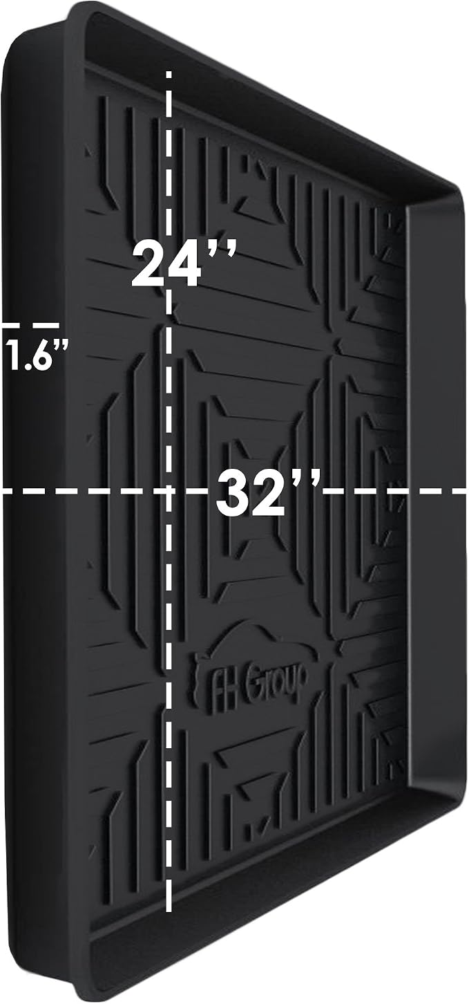 FH Group ClimaProof for all weather protection Premium Multi-Use Cargo Tray Liner Mat fits most Cars, SUVs, and Trucks, 32 x 24 inches Black - Image 5