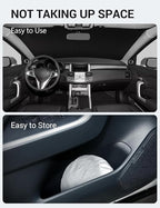 Proadsy Custom Fit 2007-2012 Acura RDX Windshield Sun Shade, Blocks Heat | 240T Heat Shield, Drops Temp 54°F, Blocks 99% UV, Prevents Dashboard Cracking, Summer Parking & Beach Trips, Easy Twist-Fold - Image 9