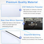 Windshield Sun Shade for 2022-2026 Refreshed Chevy Silverado 1500/GMC Sierra 1500, 2024-2026 Silverado/Sierra 2500HD 3500HD Front Windshiled Sun Visor UV Protection Foldable Sunshade - Image 7