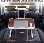 Xuhal Large Car Seat Tray Table, 23.6"×13.8" Adjustable Car Desk Laptop Desk 0–36° Wood Portable Detachable Lap Desks for Passenger Seat, Work, Eating, Camping, Home Use, Long Distance Use - Image 5