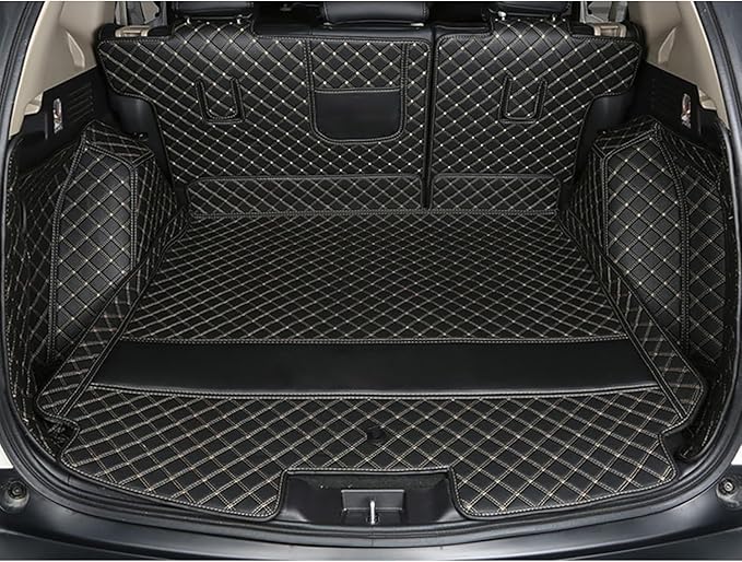 Full Coverage Protective Rear Cargo Mats Custom fits Compatible with Infiniti QX50 2009-2017-Current -Black by ZYCHUANGYING