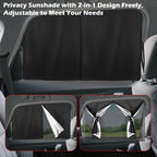 2 Pack Car Window Shades for Side Window with Strong Magnets | Automotive Dual Layer Car Rear Windows Sunshades for Baby Blocks Heat and UV Rays Sun Shade for Most Vehicles - Image 4