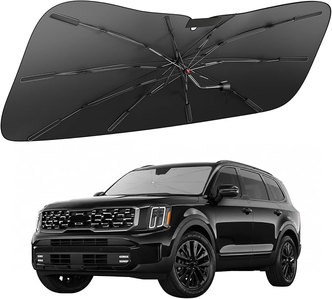 Zanch 2026 Upgraded Windshield Sun Shade Umbrella: Custom Fit for Lexus RX300 2015-2025 Front Window Sunshade, Block UV Rays & Keep Car Cool, 1:1 Scan for RX300, No Gaps & No Scratches. by Zanch