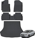 AUXKO All Weather Floor Mats Cargo Mat for Kia Forte Sedan 2014-2018 | High Wall,All-Weather,All Season,Odorless,Anti Slip,Rain&Salt Resistant,TPE Material,Black,Accessories,Pet Friendly by AUXKO