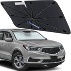 Windshield Sun Shade Fit for Acura MDX 2014-2020, Custom Umbrella Shades | Foldable Front Window Sunshade with 360° Rotating Shaft, Car Shades with UV & Heat Protection by Visufy