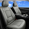 Seat Covers Fit for GMC Sierra 1500/2500/3500 HD 2007-2025,Premium Leather, Waterproof, All-Weather, Airbag Compatible, Breathable, Seat Protectors, Full Set,Gray by Unknown