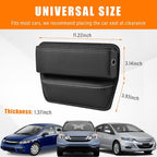 Ziciner Car Seat Gap Organizer, Premium Leather Auto Seat Storage Box, Vehicle Adjustable Front Seat Gap Filler, Car Seat Side Pocket Organizer for Phones, Glasses, Keys, Money, Cards (Black) - Image 2