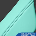 Skechers Memory Foam Seat Covers,Leather Car Seat Covers, Ultimate Comfort & Support Front Seat Covers Airbag Compatible, Automotive Universal Fit Most for SUVs, Vans, Sedans, Cars, Trucks,Mint - Image 8