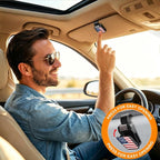 Dsycar 2 Pack Car Sunglasses Holder, 250 Anniversary American Flag Car Clip | One-Handed-Operation Easy Access Storage for Driving,Car Sun Visor Sunglasses Clip Anti-Scratch Car Sun Visor Accessories - Image 3