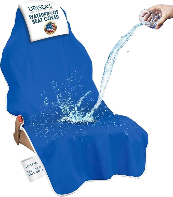 Dri Seats Waterproof Car Seat Towel Cover for Runners, Post Workout, Blue by DriSeats