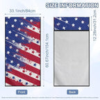 SEANATIVE Retro US Flag Car Seat Towel Covers with Storage Bag Seat Post Workout Sweat Washable Cover for Car Towel for Dog Pet Workout Outdoor Sport Activities - Image 7