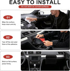 Car Seat Side Organizer, Small PU Leather Adhesive Storage Pocket, Car & Truck Interior Accessories, Auto Door Console Gap Filler, Sunglass Holder & Phone Pouch for Keys, Wallet, Cards, Pen, Black - Image 7